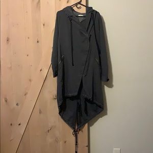 Boutique dark gray jacket.